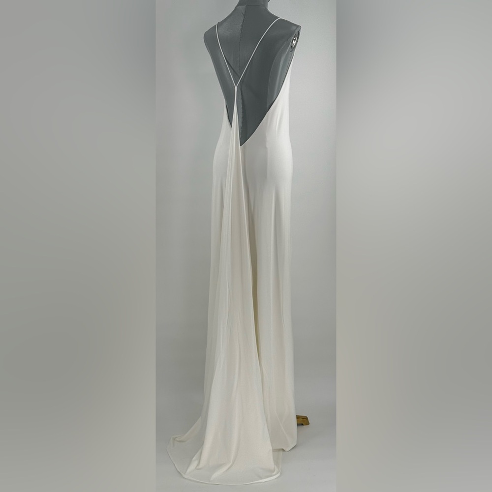 🆕 RAT & BOA 🧿 NWOT Amora Back Draped Jersey Dress, White - Sz XS - Picture 8 of 15